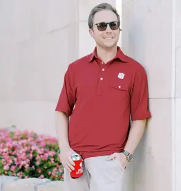 Disco Logo Polo Cardinal