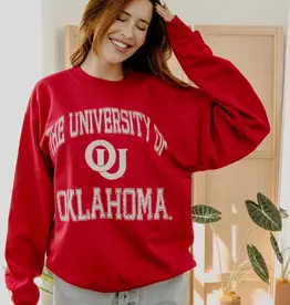 OU Sooners Vintage Sport Crimson Sweatshirt