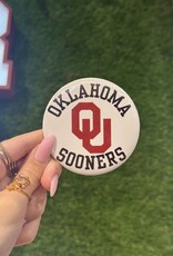 ! OU oklahoma sooners button