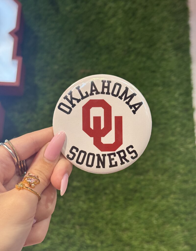 ! OU oklahoma sooners button
