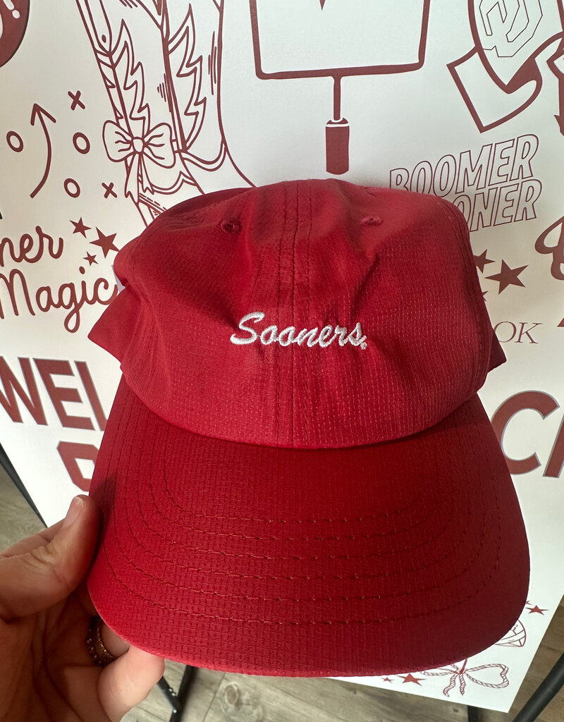 Sooners Crimson Court Hat