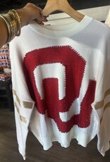 QOS Licensed Oklahoma Oversized OU Sweater