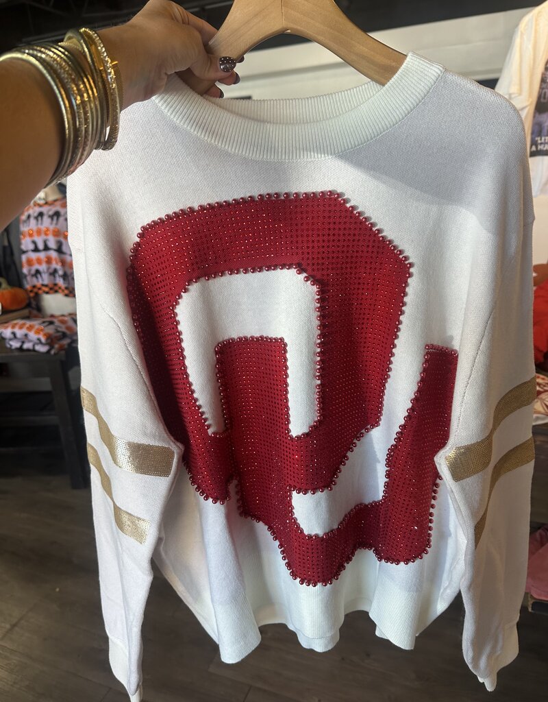 QOS Licensed Oklahoma Oversized OU Sweater