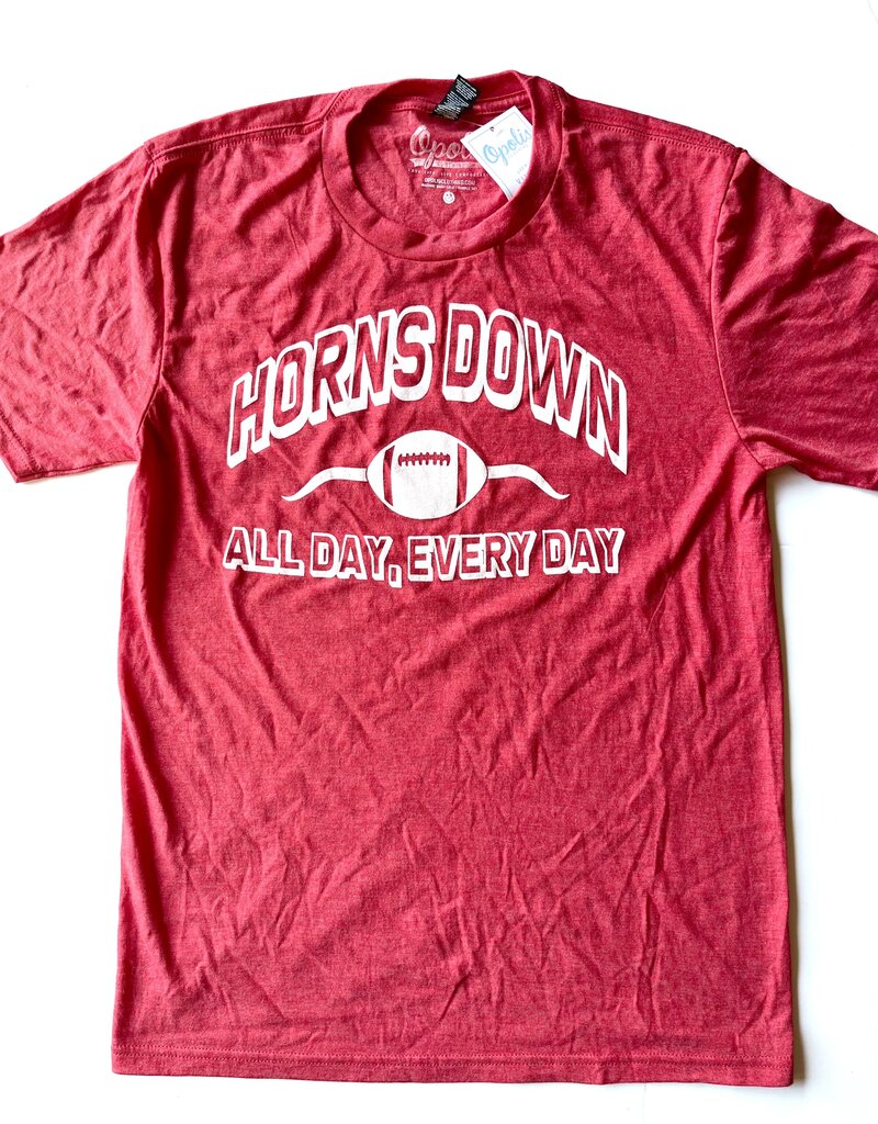 Beat Texas All Day Red Tee