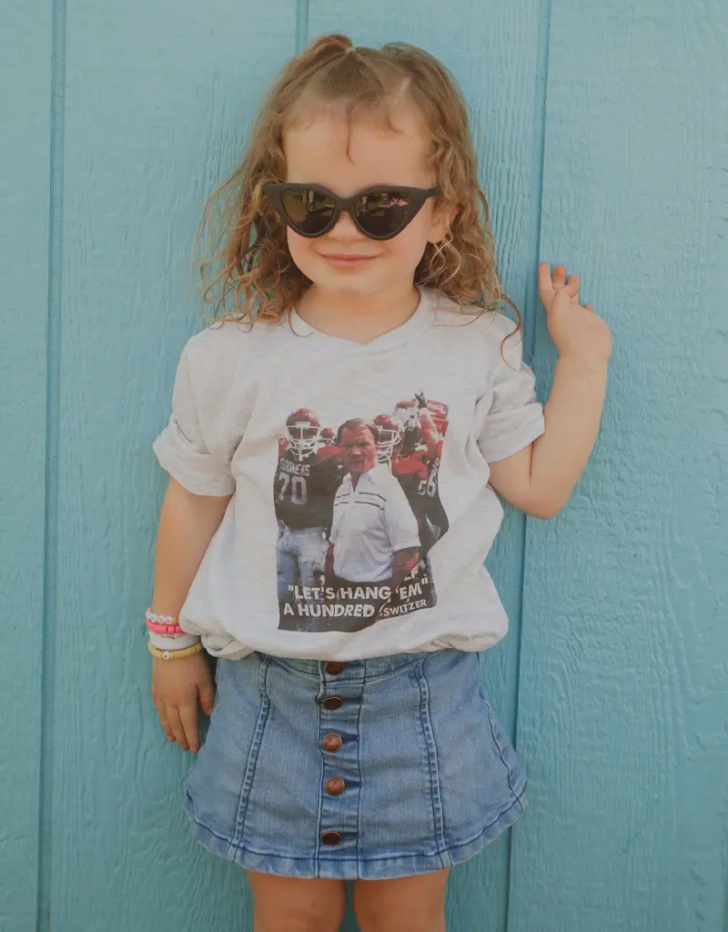 Kids White Hang Half A Hundred Tee