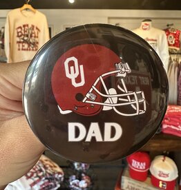 ! OU Helmet Dad Button