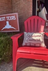 Oklahoma Sooners Fancy Stripe Pillow