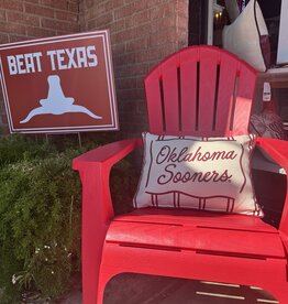 Oklahoma Sooners Fancy Stripe Pillow