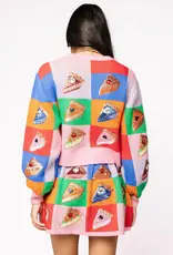 QOS Rainbow Pie Cardi