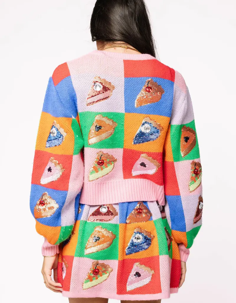 QOS Rainbow Pie Cardi