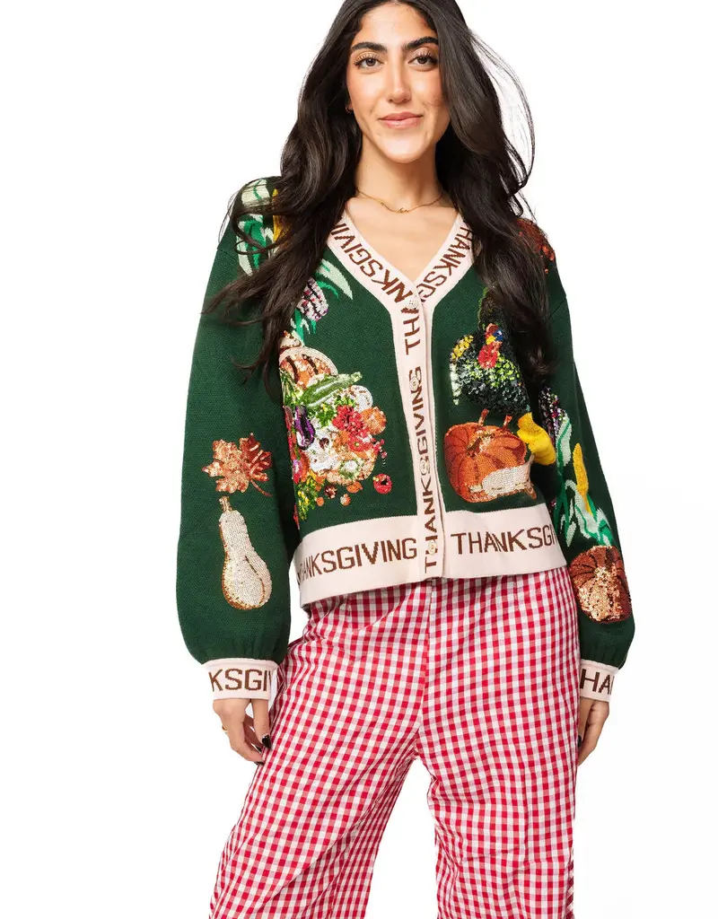 QOS Thanksgiving Turkey Cardigan