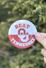 ! Beat Tennessee Red and White Button