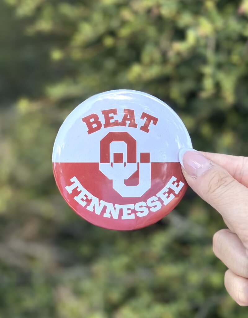 ! Beat Tennessee Red and White Button