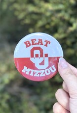 ! Beat Mizzou Red and White Button