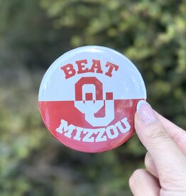 ! Beat Mizzou Red and White Button