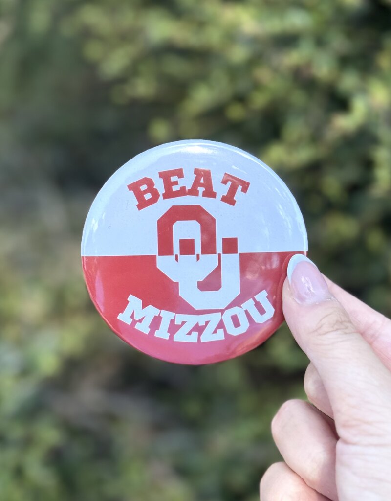 ! Beat Mizzou Red and White Button