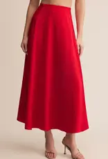 Northpointe Satin Midi Skirt