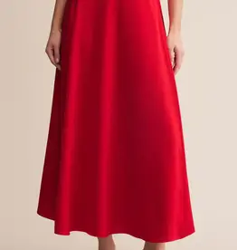 Northpointe Satin Midi Skirt