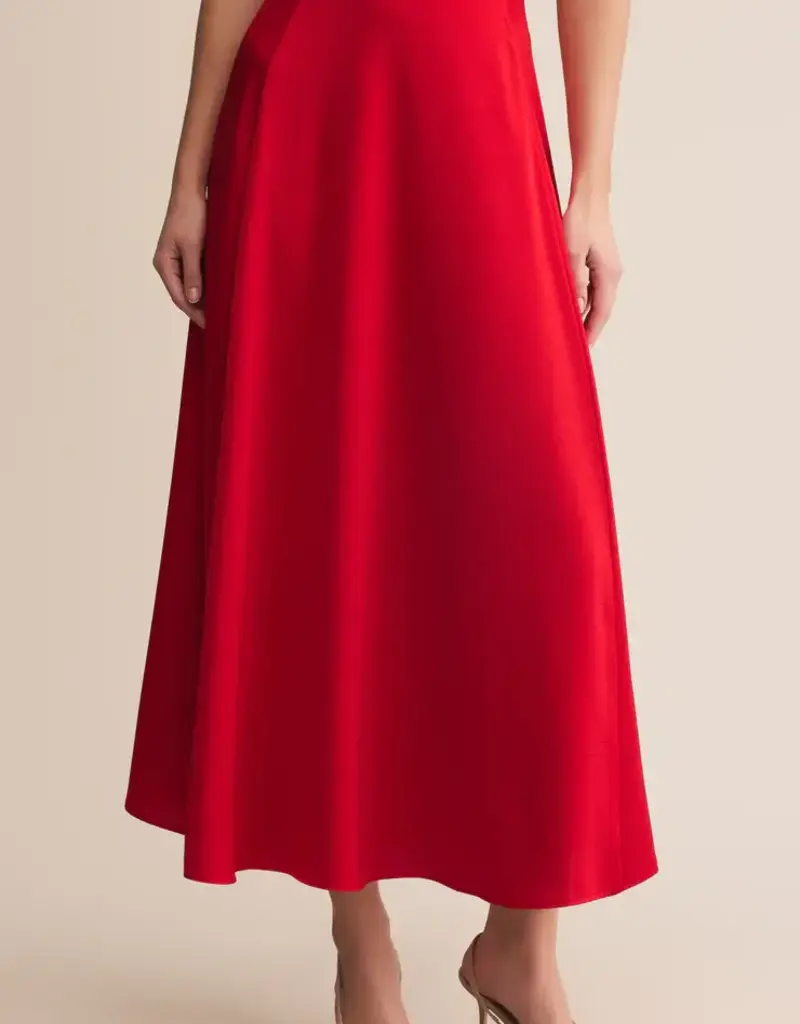 Northpointe Satin Midi Skirt