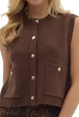 Brown Sweater Vest