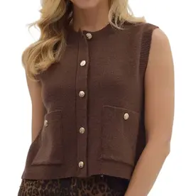 Brown Sweater Vest
