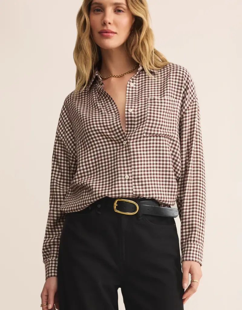 River Plaid Button Up