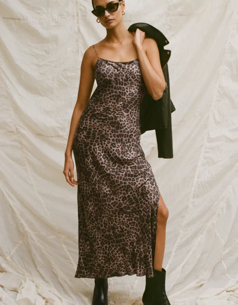 Cielo Leopard Midi Dress
