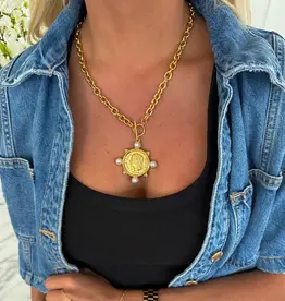 Pearl Coin Necklace