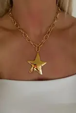 Gold Star Necklace