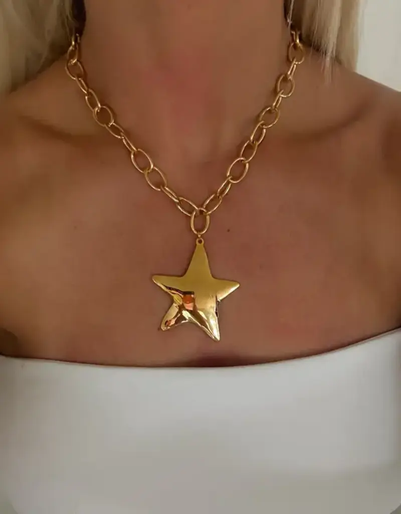 Gold Star Necklace