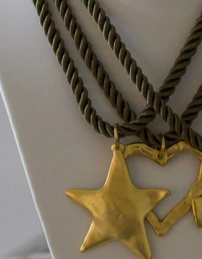 Corded Star Pendant Necklace
