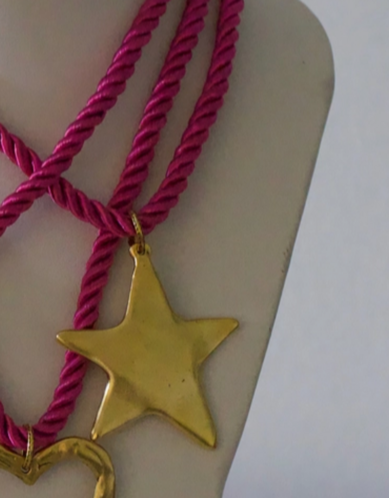 Corded Star Pendant Necklace