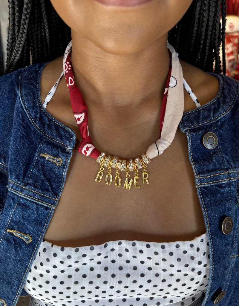 OU Charm Bandana Necklace
