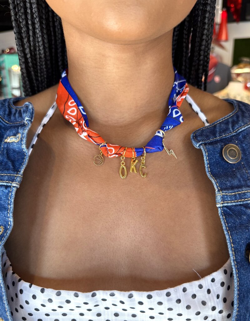 OKC Thunder Bandana Necklace