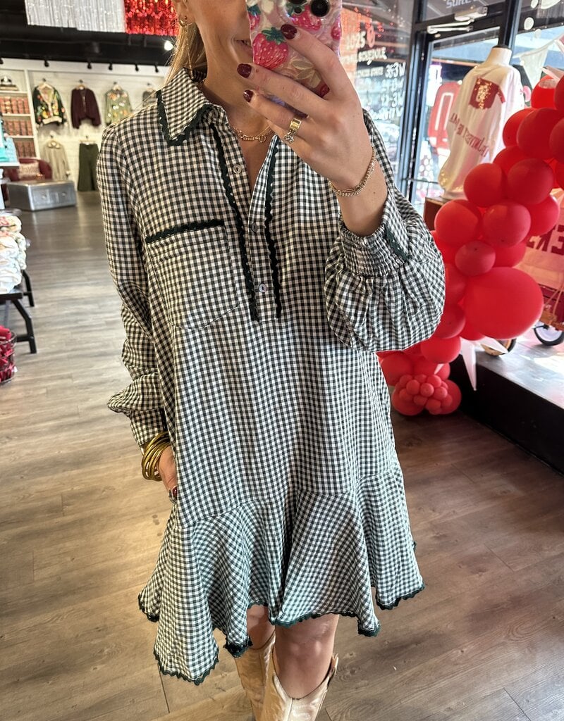 Entro Forest Plaid Dress