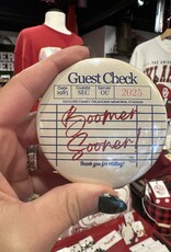 ! Boomer Sooner Guest Check Button