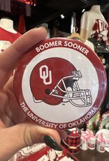 ! Boomer Sooner Helmet with Red Outline Button