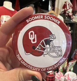 ! Boomer Sooner Helmet with Red Outline Button