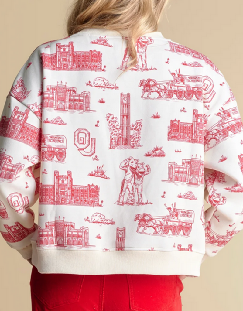The Oklahoma Team Toile Pullover