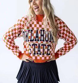 Oklahoma State Checkerboard Sweater