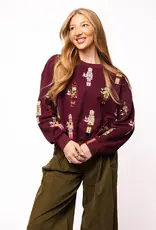 Plum QOS Cocktail Nutcracker Sweatshirt