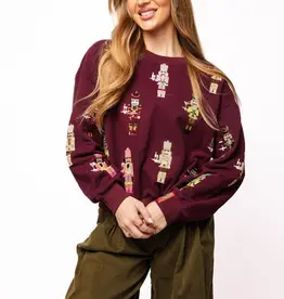 Plum QOS Cocktail Nutcracker Sweatshirt