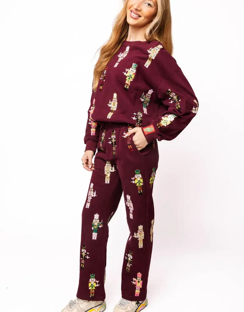 Plum QOS Cocktail Nutcracker Sweatpants