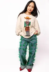 Cream QOS Cowboy Nutcracker Sweatshirt