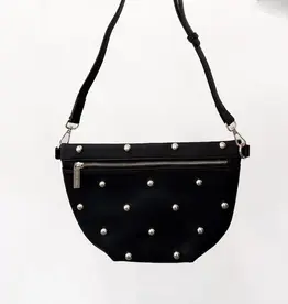 Black Gold Studded Bum Bag