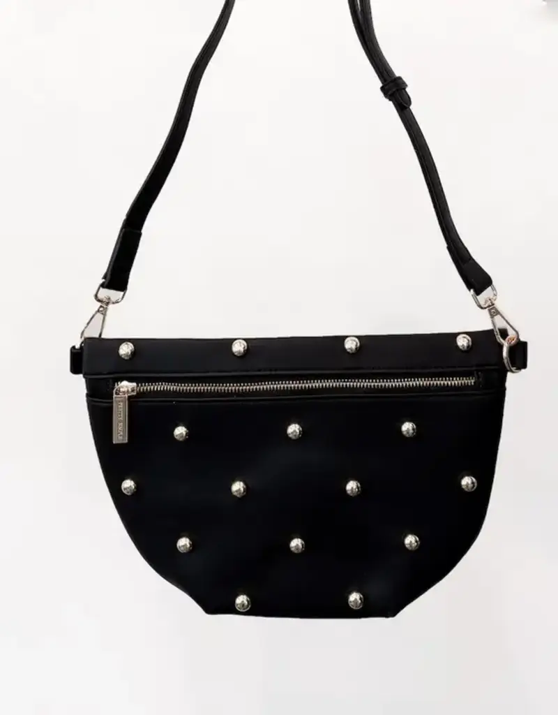 Black Gold Studded Bum Bag