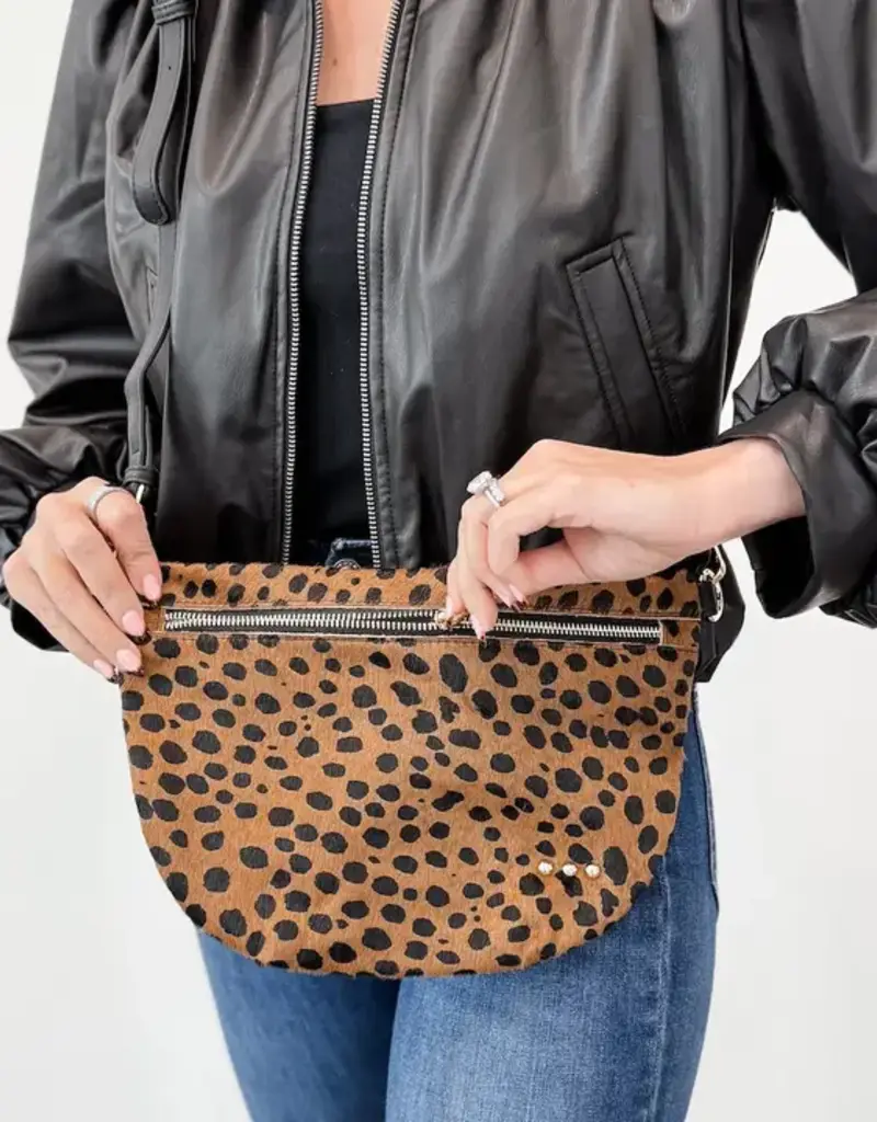 Hair On Hide Leopard Bum Bag