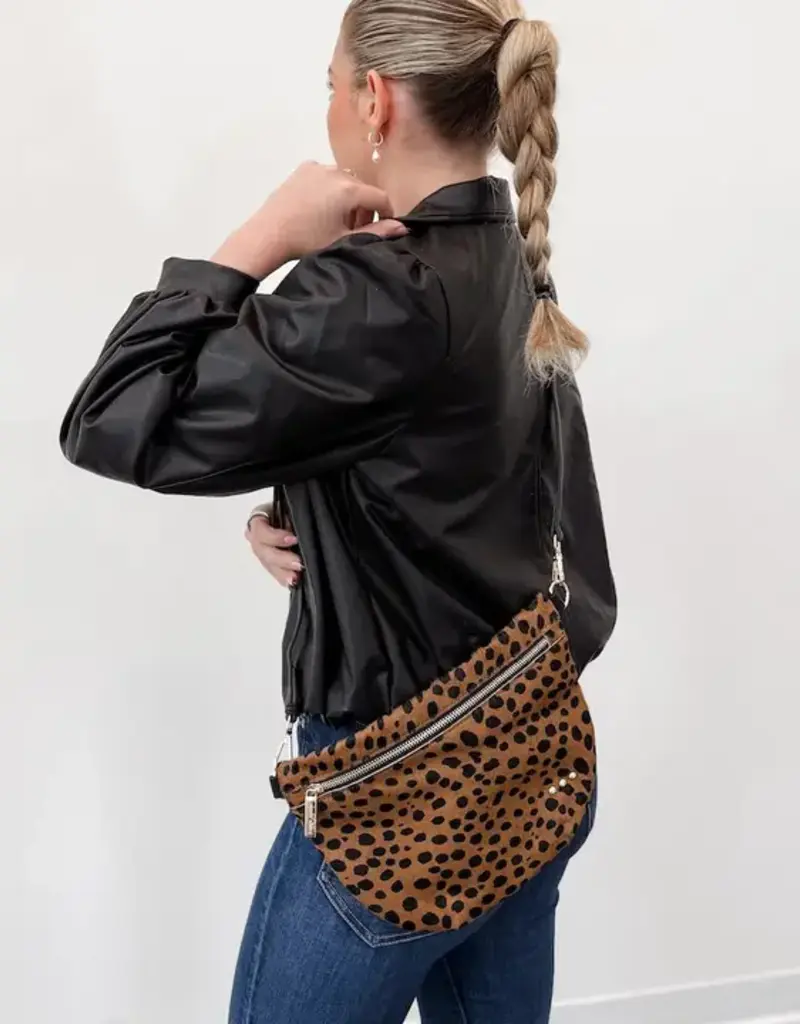 Hair On Hide Leopard Bum Bag