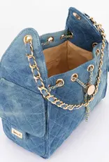 Quilted Denim Shoulder Bag