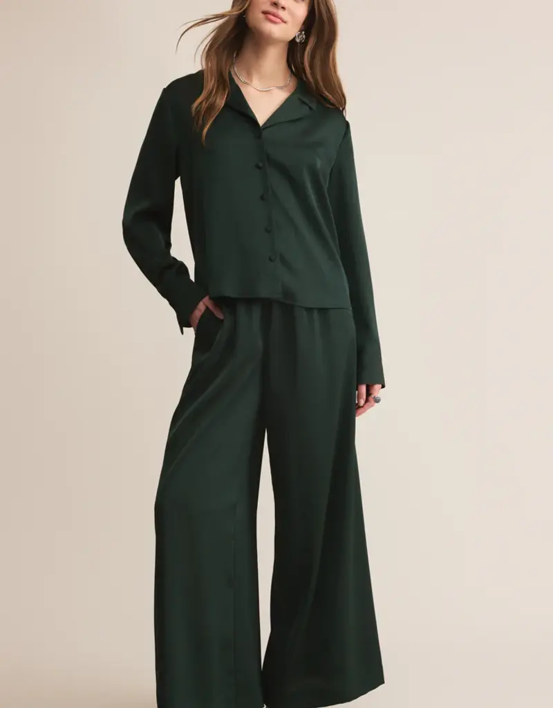 Garland Green Satin Pants